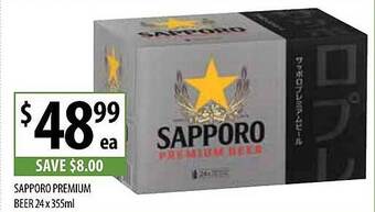 Supabarn Sapporo premium beer offer