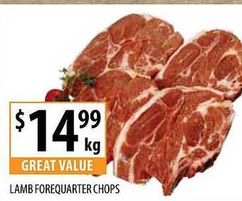 Supabarn Lamb forequarter chops offer
