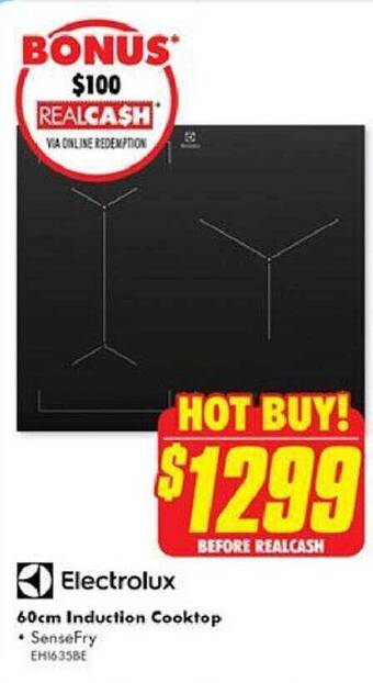 The Good Guys Electrolux 60cm induction cooktop offer