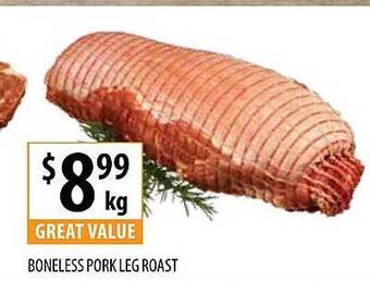 Supabarn Boneless pork leg roast offer