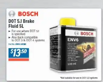 Burson Auto Parts Bosch dot 5.1 brake fluid 5l offer