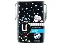 Woolworths U by Kotex Cotton Ultrathin Pads Pk 10-12 offer