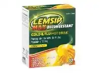 Woolworths Lemsip Max Cold & Flu Decongestant Hot Drink Lemon Pk 10 offer