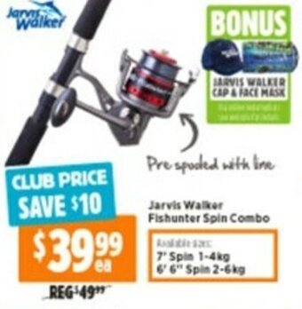 Anaconda Jarvis Walker Fishunter Spin Combo offer