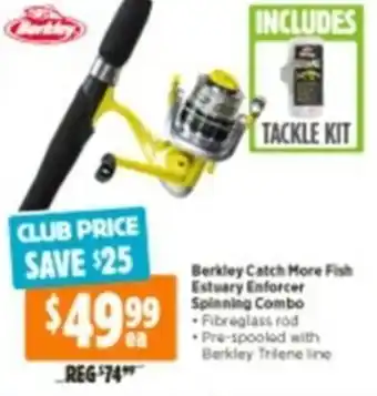 Anaconda Berkley Catch More Fish Estuary Enforcer Spinning Combo offer