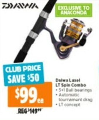 Anaconda Dalwa Luxel LT Spin Combo offer