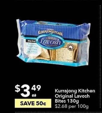 Ritchies Kurrajong kitchen original lavosh bites offer