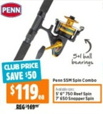 Anaconda Penn SSM Spin Combo offer