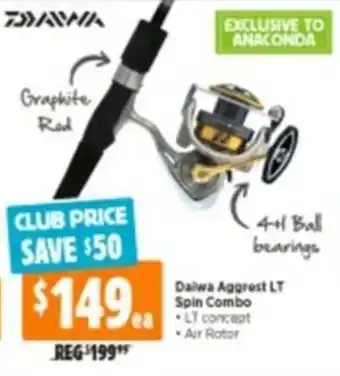 Anaconda Dalwa Aggrest LT Spin Combo offer