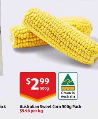 ALDI Australian sweet corn offer