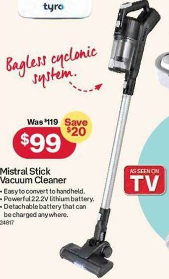 Australia Post Mistral stick vacuum cleaner offer