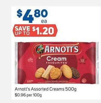 Foodland Arnott's assorted creams offer