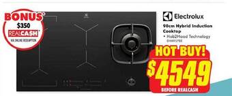The Good Guys Electrolux 90cm hybrid induction cooktop offer