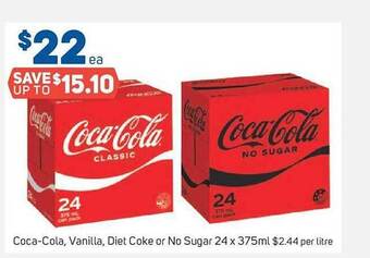 Foodland Coca-cola, vanilla, diet coke or no sugar offer