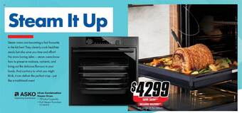 The Good Guys Asko 60cm combination steam oven offer