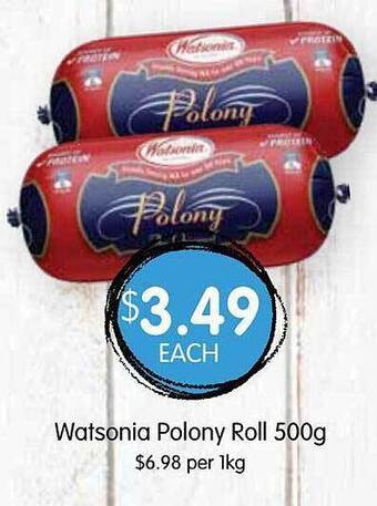 Spudshed Watsonia polony roll offer