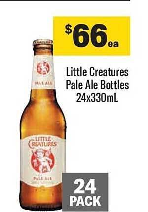 Liquorland Little creatures pale ale bottles 24x330ml offer