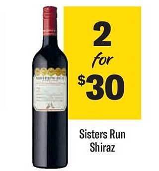 Liquorland Sisters run shiraz offer