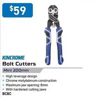 Kincrome bolt cutters mini