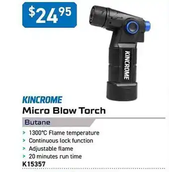 Kincrome Kincrome micro blow torch butane offer