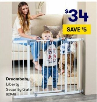 BIG W Dreambaby Liberty Security Gate offer