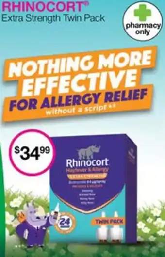 Priceline RHINOCORT Extra Strength Twin Pack offer