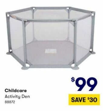 BIG W ChildCare Activity Den offer