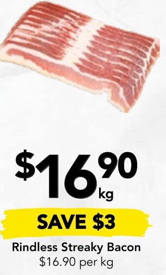 Drakes Rindless Streaky Bacon offer