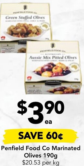 Penfield Food Co Marinated Olives 190g