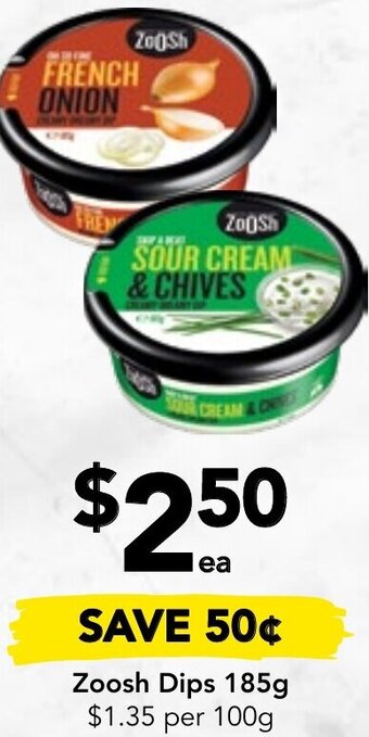 Drakes Zoosh Dips 185g offer