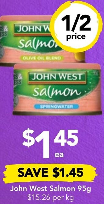 Drakes John West Salmon 95g offer