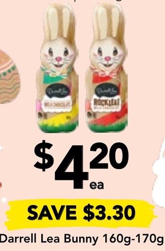 Drakes Darrell Lea Bunny 160g-170g offer