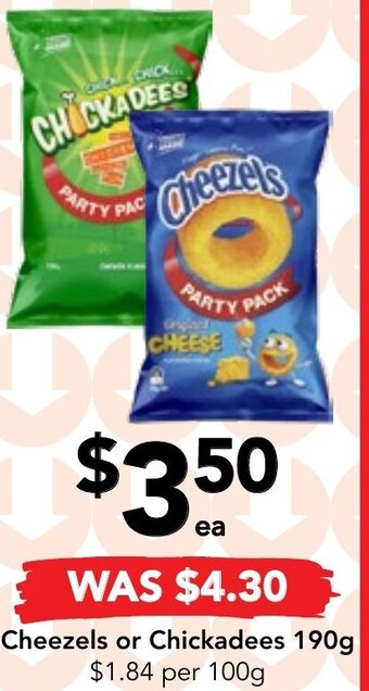 Drakes Cheezels or Chickadees 190g offer