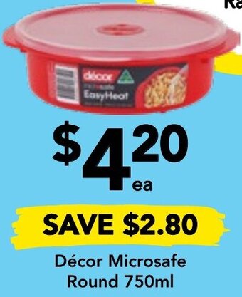 Drakes Décor Microsafe Round 750ml offer