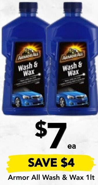 Armor All Wash & Wax 1lt