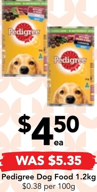 Drakes Pedigree Dog Food 1.2kg offer