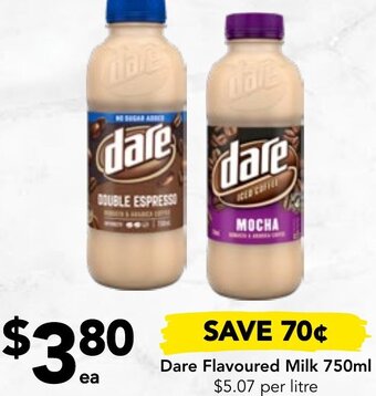 Drakes Dare Flavoured Milk 750ml offer