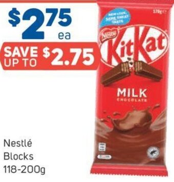 Foodland Nestlé Blocks 118-200g offer