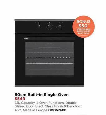 Bing Lee 60cm built-in single oven offer