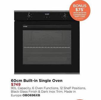 Bing Lee 60cm built-in single oven offer