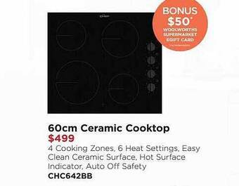 Bing Lee 60cm ceramic cooktop offer
