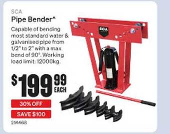SuperCheap Auto Sca pipe bender offer