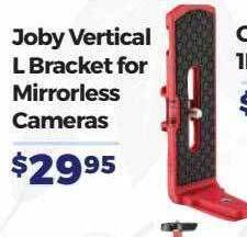 Teds Cameras Joby vertical l bracket for mirrorless cameras offer