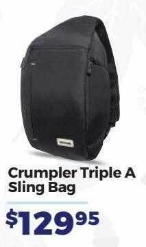 Teds Cameras Crumpler triple a sling bag offer