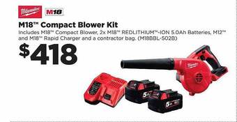 Repco M18 compact blower kit offer