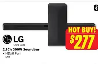 The Good Guys Lg 2.1 300w soundbar offer