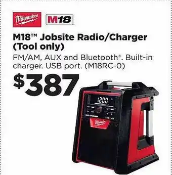 Repco M18 jobsite radio charger tool only offer