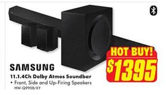The Good Guys Samsung 11.1.4ch dolby atmos soundbar offer