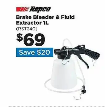 Repco Repco brake bleeder & fluid extractor 1l offer