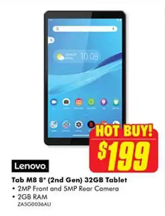 The Good Guys Lenovo tab m8 8 offer